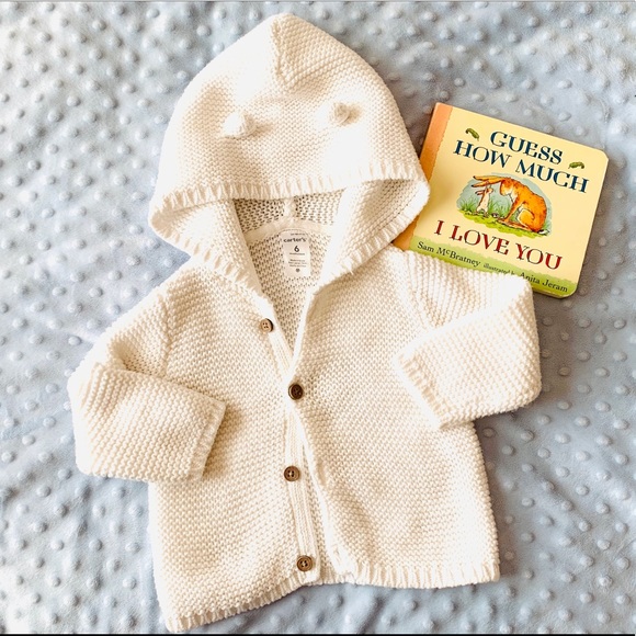 Carter's Other - Darling Carter’s 100% Cotton Hooded Baby Sweater